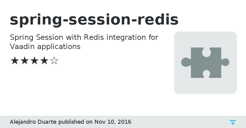 spring-session-redis - Vaadin Add-on Directory