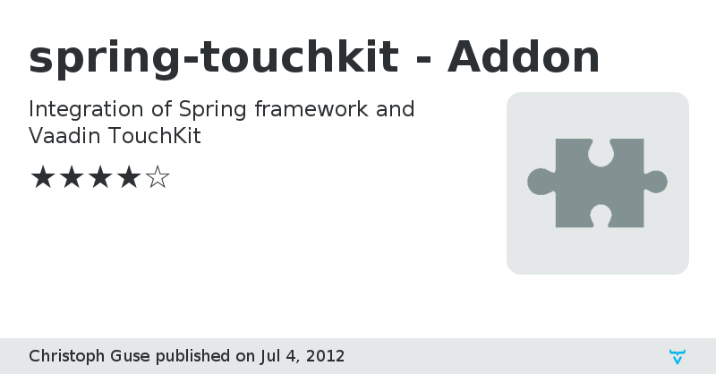 spring-touchkit - Addon - Vaadin Add-on Directory