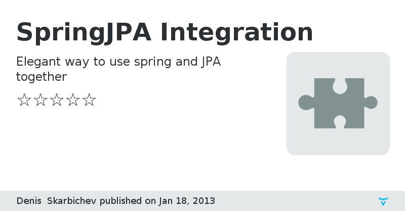 SpringJPA Integration - Vaadin Add-on Directory