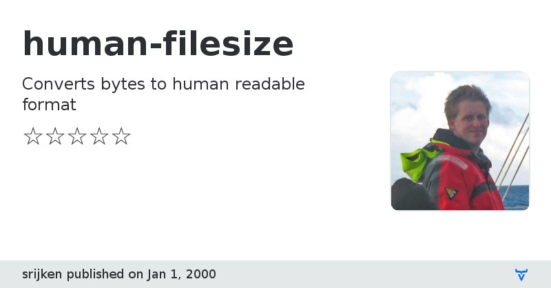 human-filesize - Vaadin Add-on Directory