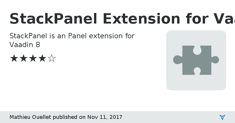 StackPanel Extension for Vaadin - Vaadin Add-on Directory