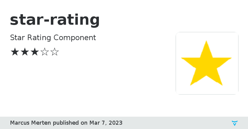 star-rating - Vaadin Add-on Directory
