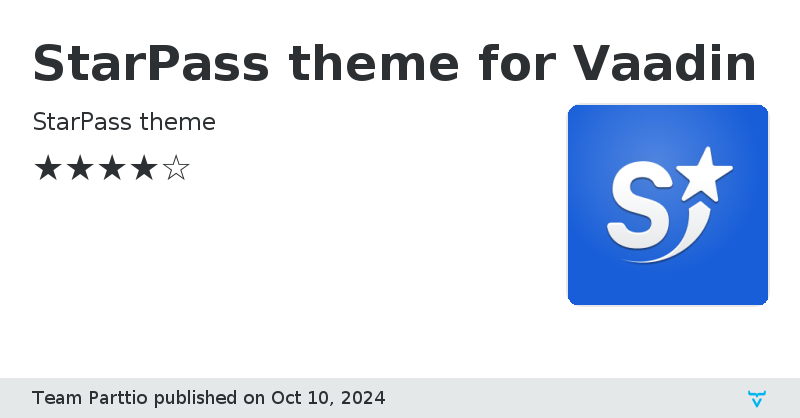 StarPass theme for Vaadin - Vaadin Add-on Directory