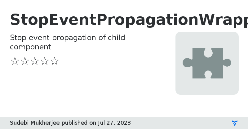 StopEventPropagationWrapper - Vaadin Add-on Directory