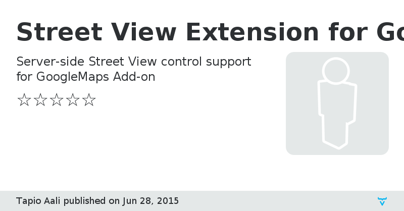 Street View Extension for GoogleMaps Add-on - Vaadin Add-on Directory