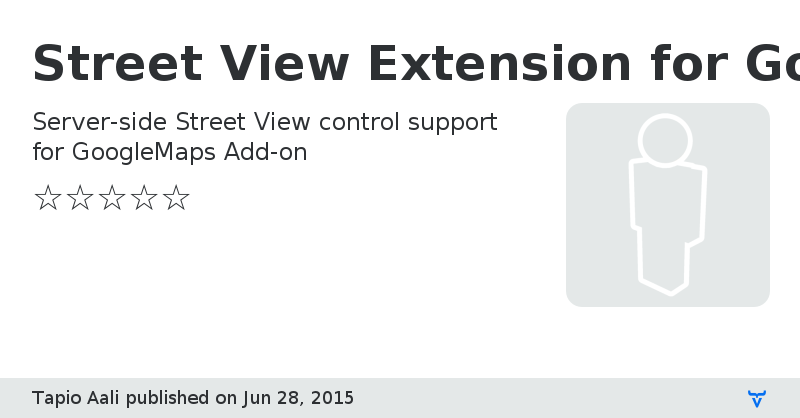 Street View Extension for GoogleMaps Add-on - Vaadin Add-on Directory