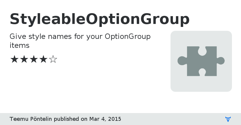StyleableOptionGroup - Vaadin Add-on Directory