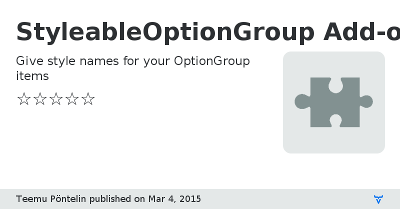 StyleableOptionGroup Add-on - Vaadin Add-on Directory
