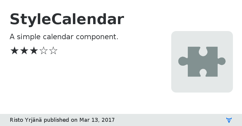StyleCalendar - Vaadin Add-on Directory