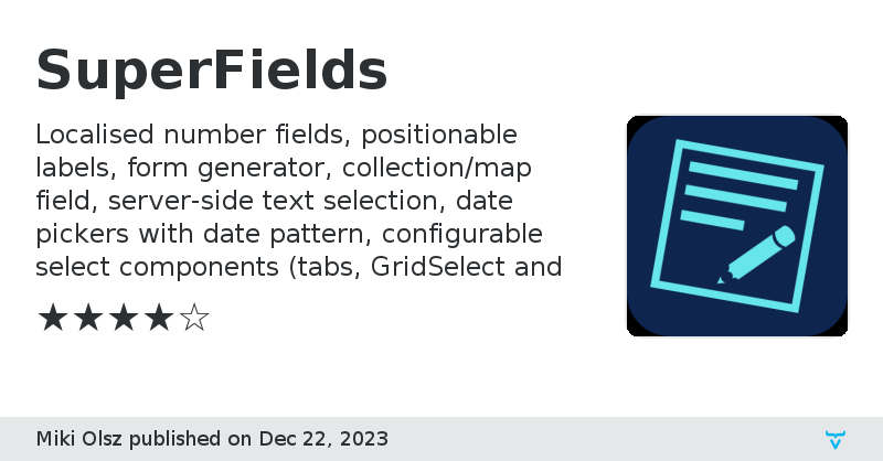 SuperFields - Vaadin Add-on Directory