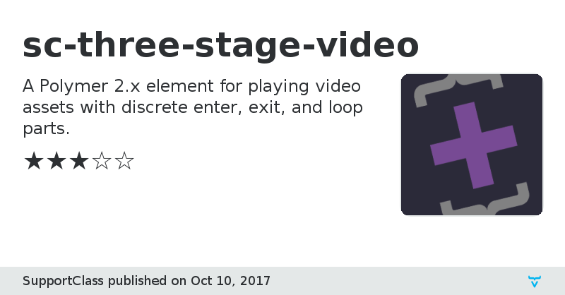sc-three-stage-video - Vaadin Add-on Directory