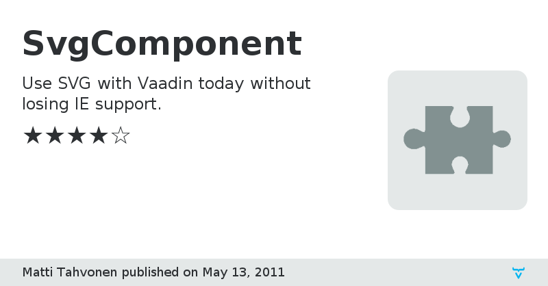 SvgComponent - Vaadin Add-on Directory