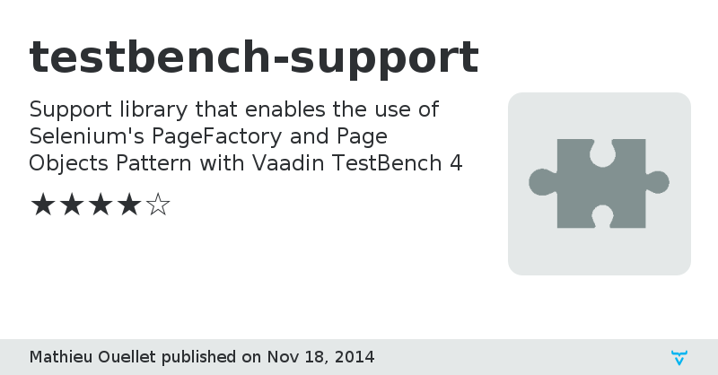 testbench-support - Vaadin Add-on Directory