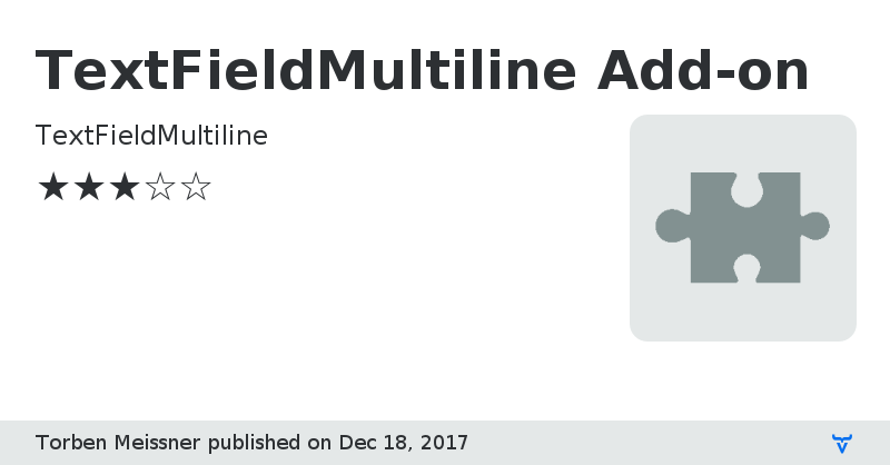 TextFieldMultiline Add-on - Vaadin Add-on Directory