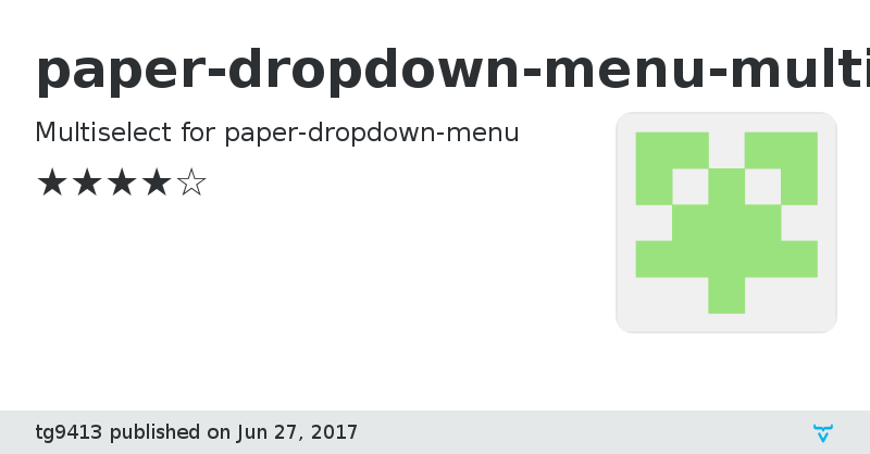paper-dropdown-menu-multi - Vaadin Add-on Directory