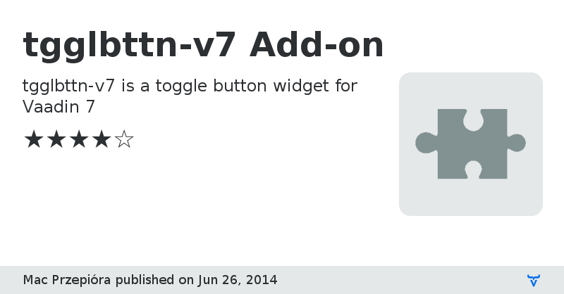 tgglbttn-v7 Add-on - Vaadin Add-on Directory