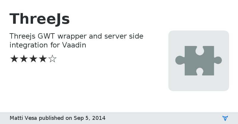 ThreeJs - Vaadin Add-on Directory