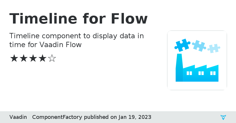 Timeline for Flow - Vaadin Add-on Directory