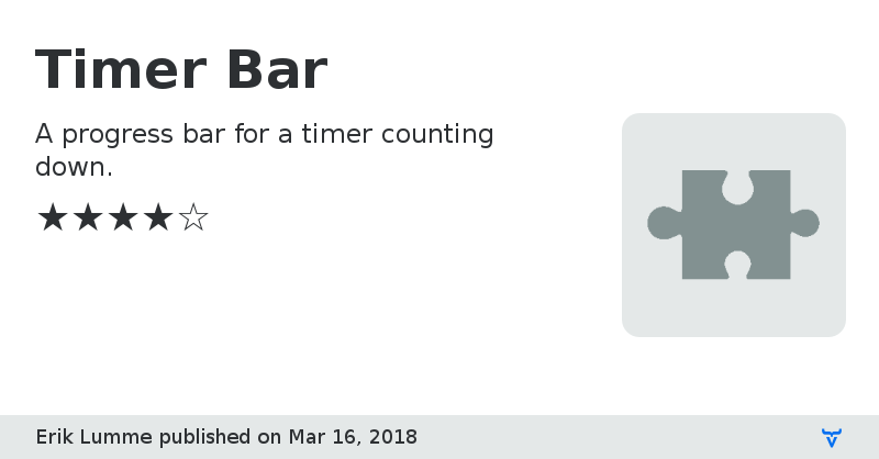 Timer Bar - Vaadin Add-on Directory