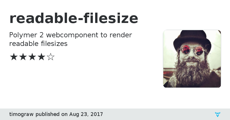 readable-filesize - Vaadin Add-on Directory