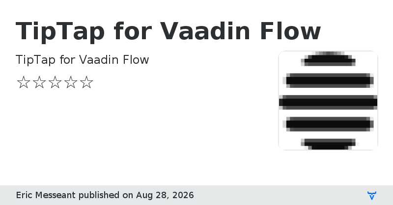 TipTap for Vaadin Flow - Vaadin Add-on Directory
