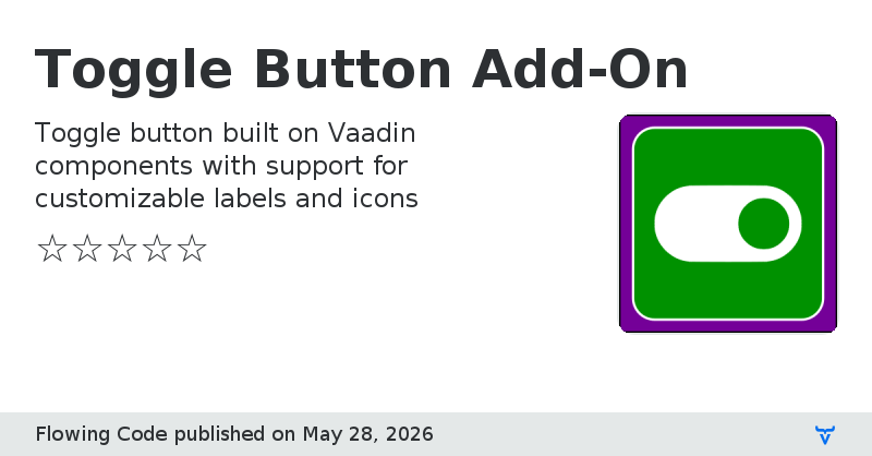 Toggle Button Add-On - Vaadin Add-on Directory