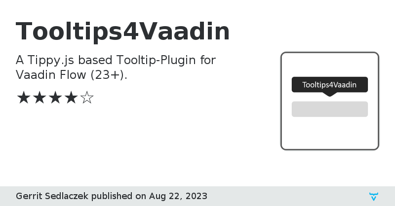 Tooltips4Vaadin - Vaadin Add-on Directory