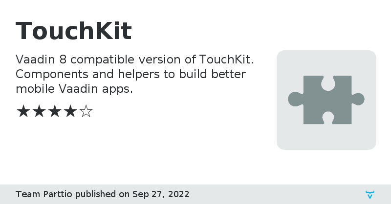 TouchKit - Vaadin Add-on Directory