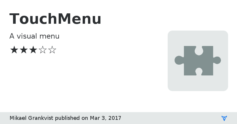 TouchMenu - Vaadin Add-on Directory