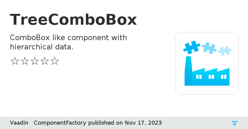 TreeComboBox - Vaadin Add-on Directory