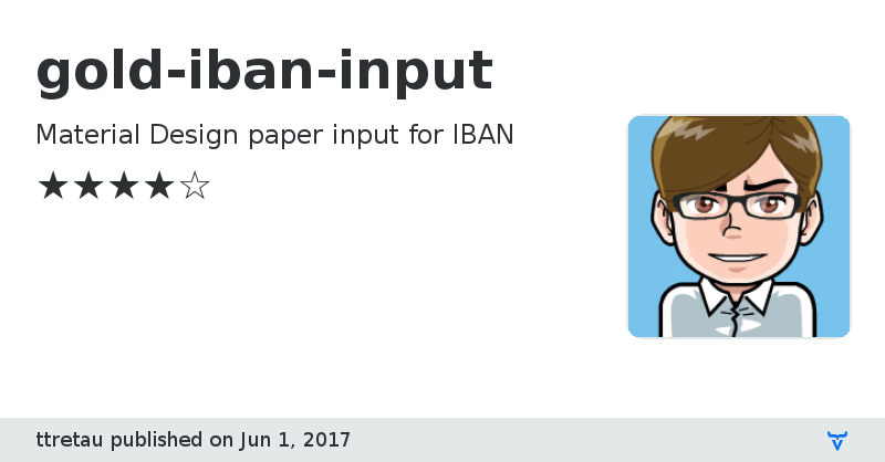 gold-iban-input - Vaadin Add-on Directory