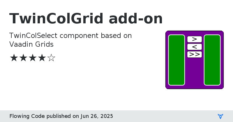 TwinColGrid add-on - Vaadin Add-on Directory