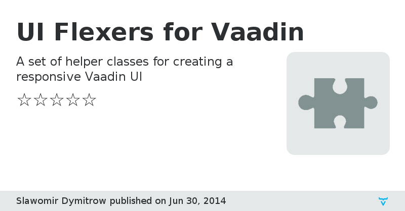 UI Flexers for Vaadin - Vaadin Add-on Directory