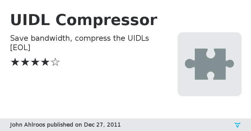 UIDL Compressor - Vaadin Add-on Directory