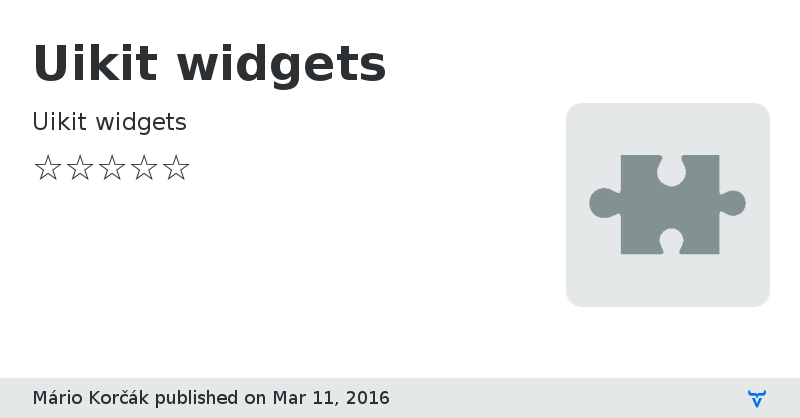 Uikit widgets - Vaadin Add-on Directory