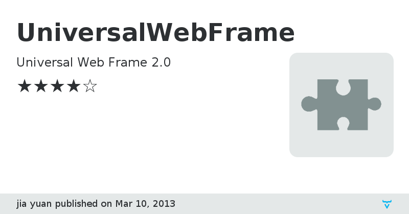 UniversalWebFrame - Vaadin Add-on Directory