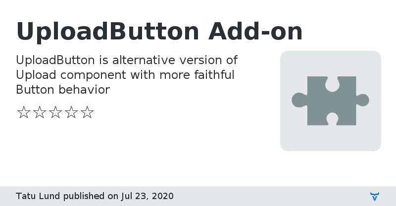 UploadButton Add-on - Vaadin Add-on Directory