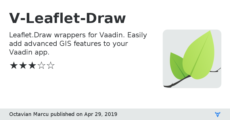 V-Leaflet-Draw - Vaadin Add-on Directory