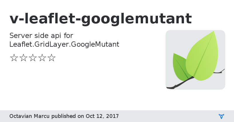 v-leaflet-googlemutant - Vaadin Add-on Directory