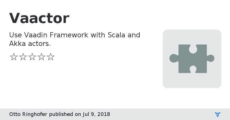 Vaactor - Vaadin Add-on Directory