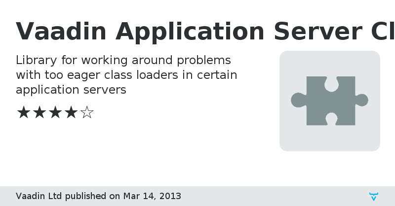 Vaadin Application Server Class Loader Workaround - Vaadin Add-on Directory