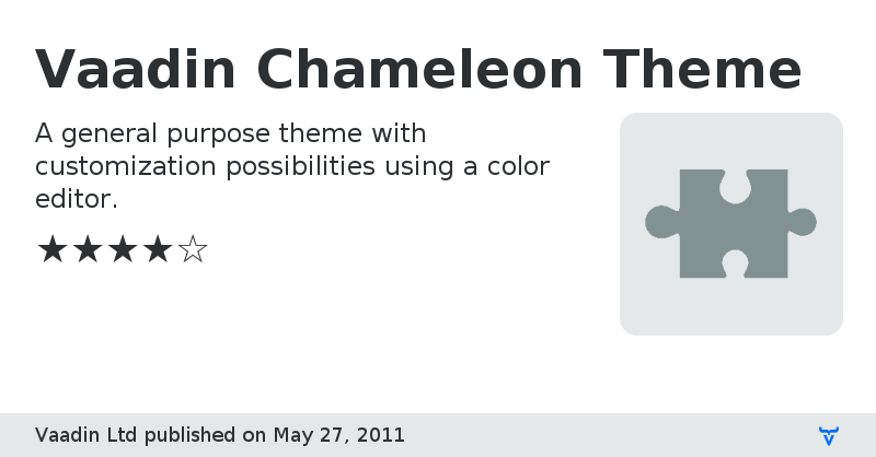 Vaadin Chameleon Theme - Vaadin Add-on Directory