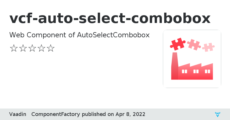 vcf-auto-select-combobox - Vaadin Add-on Directory