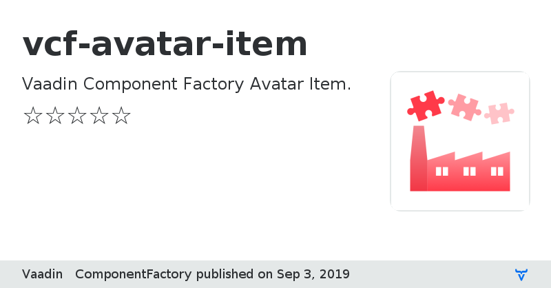 vcf-avatar-item - Vaadin Add-on Directory