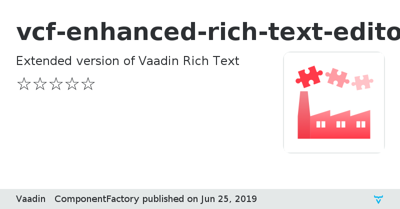 vcf-enhanced-rich-text-editor - Vaadin Add-on Directory