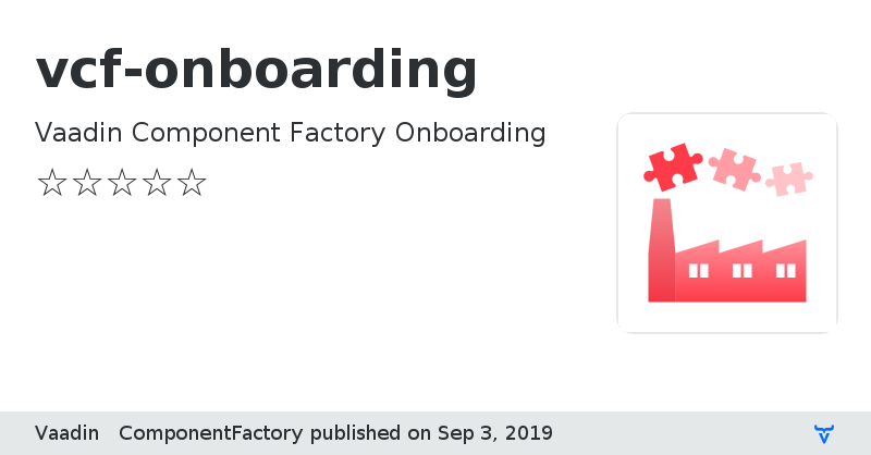 vcf-onboarding - Vaadin Add-on Directory