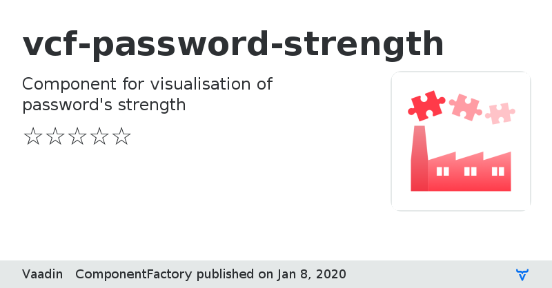 vcf-password-strength - Vaadin Add-on Directory