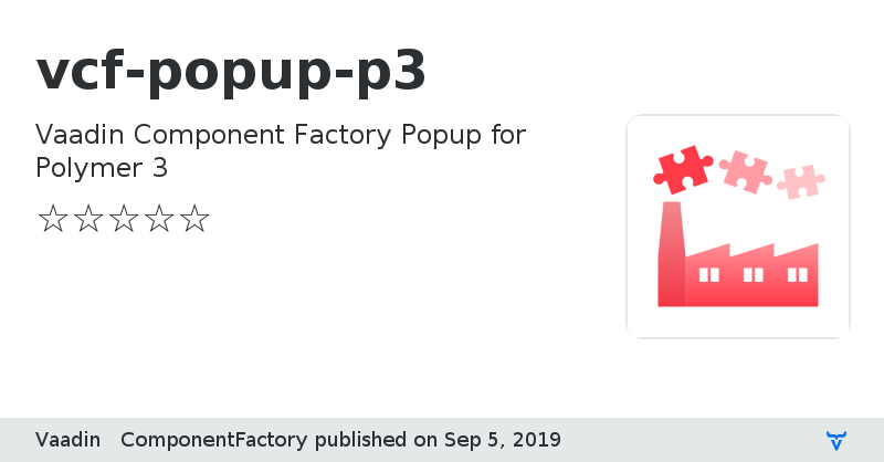 vcf-popup-p3 - Vaadin Add-on Directory
