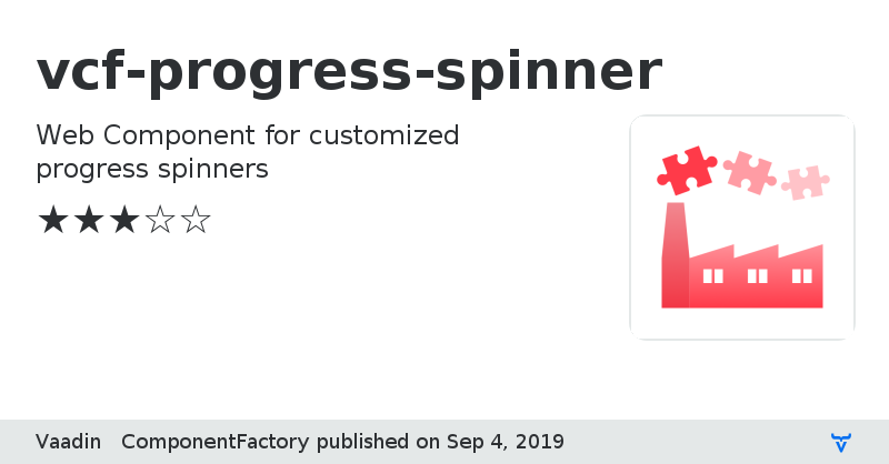 vcf-progress-spinner - Vaadin Add-on Directory