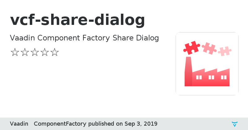 vcf-share-dialog - Vaadin Add-on Directory